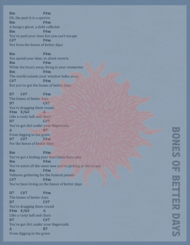 Bones of Better Days Digital Songbook